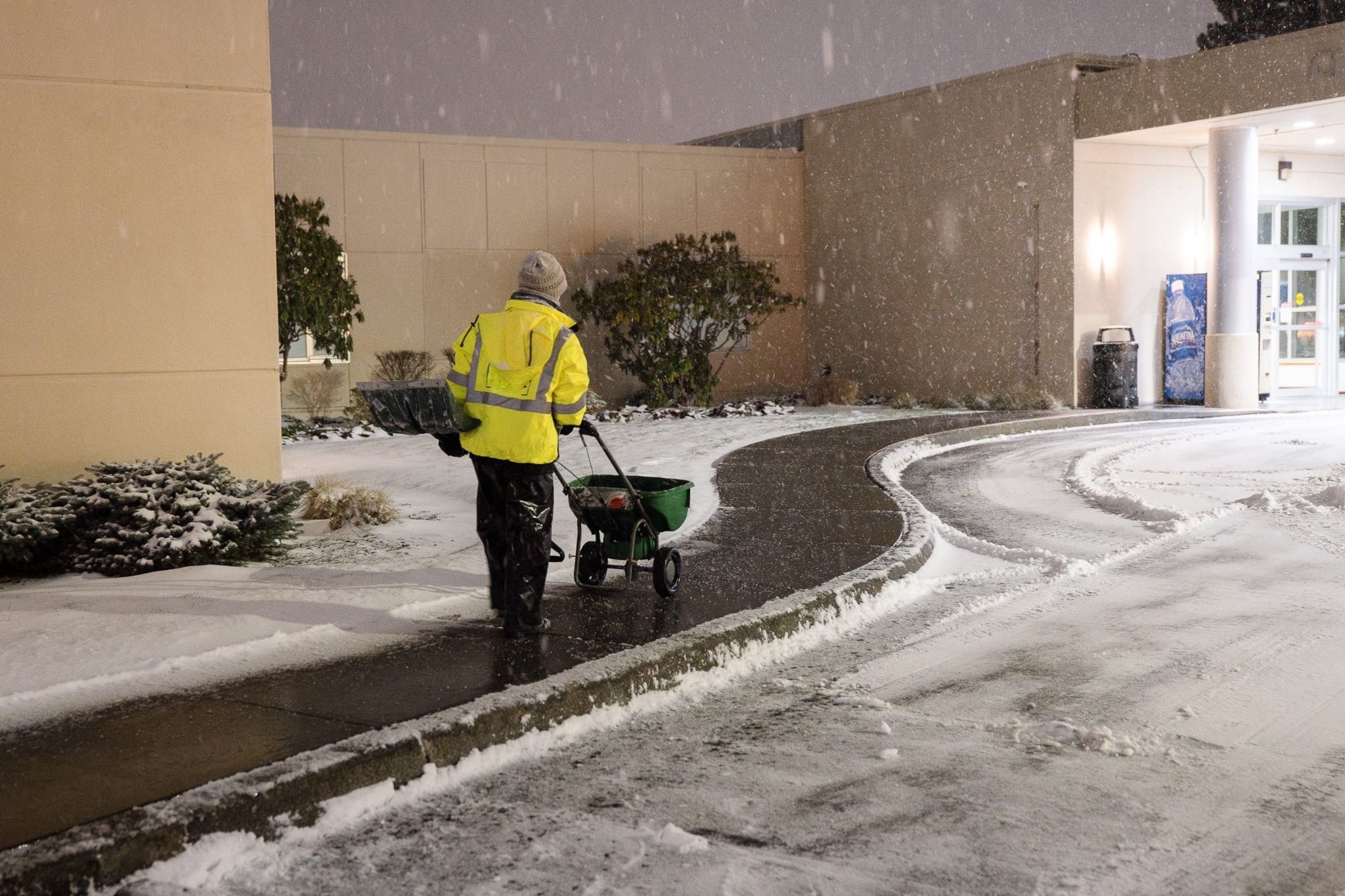Landscaping team at work